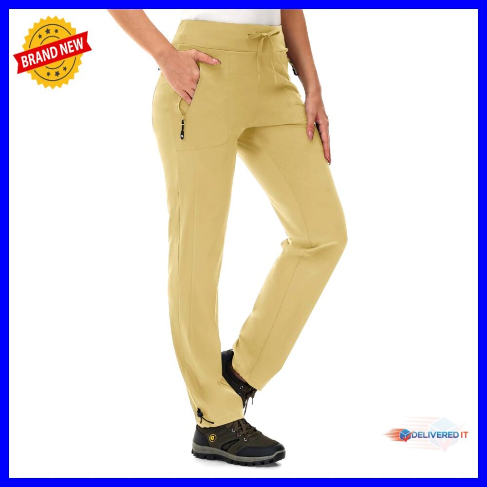 Quick Dry Water Resistant Hiking Pants Athletic Joggers With Zipper Pockets